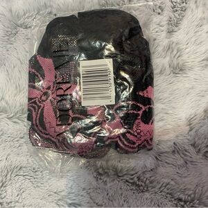 Adore Me Black and Pink Lace Audrina Push Up Hipster